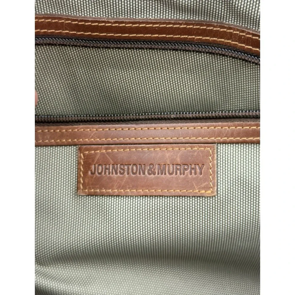 Johnston And Murphy Soft Leather Briefcase Bag & Document Holder No Strap *READ*